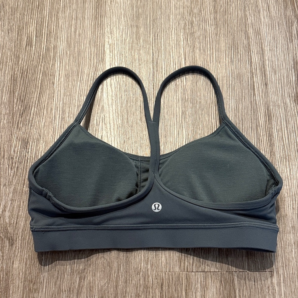lululemon athletica Charcoal Gray Strappy Sports Bra